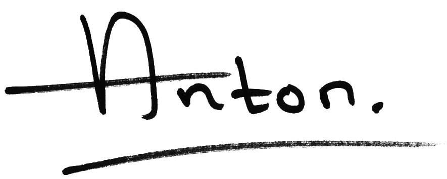 Handtekening van Anton van Doornmalen Handtekening van Anton van Doornmalen
